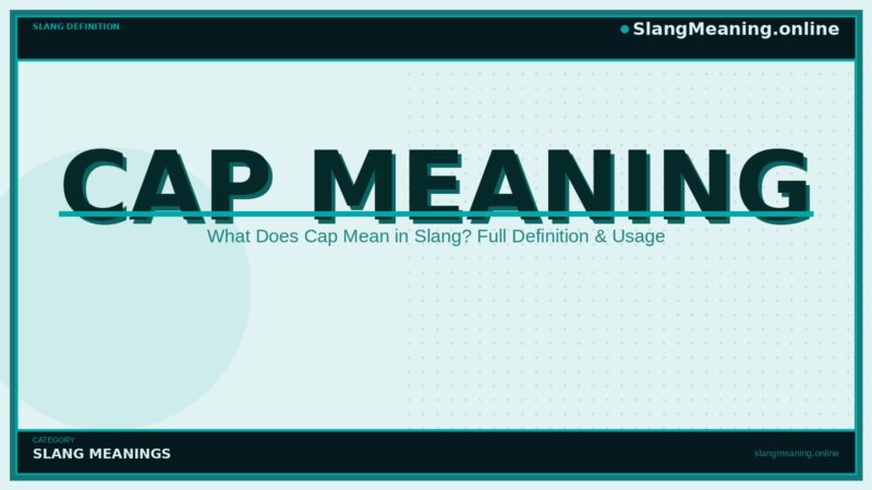 cap-meaning