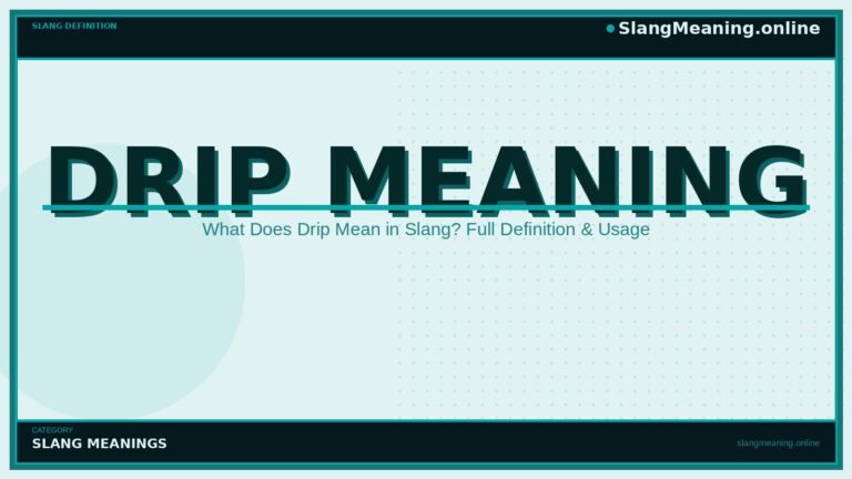 drip-meaning