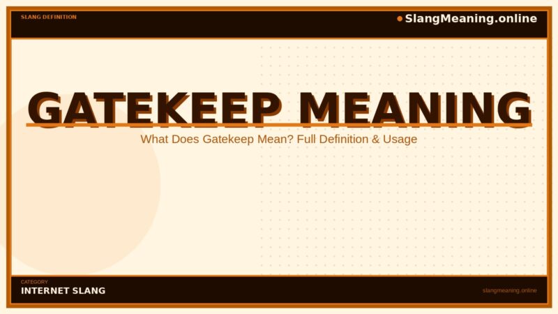 gatekeep-meaning