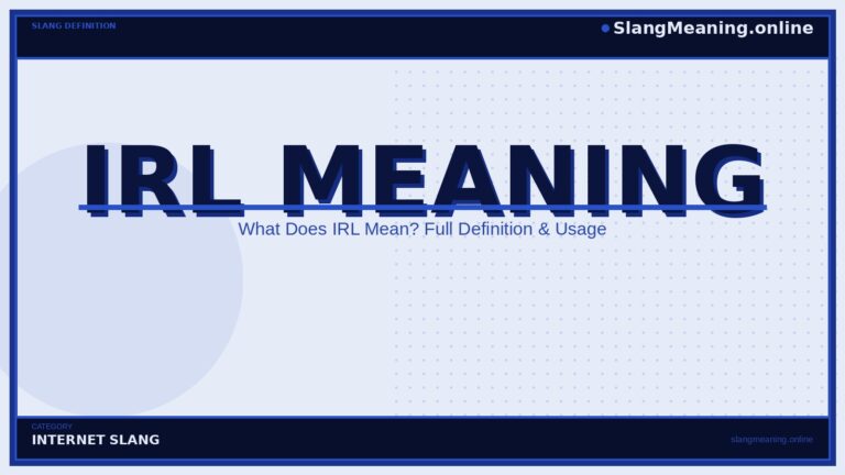 irl-meaning