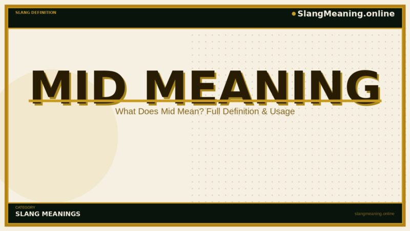mid-meaning