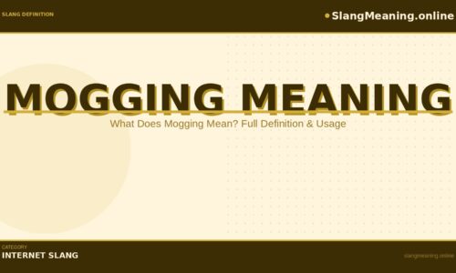 mogging meaning