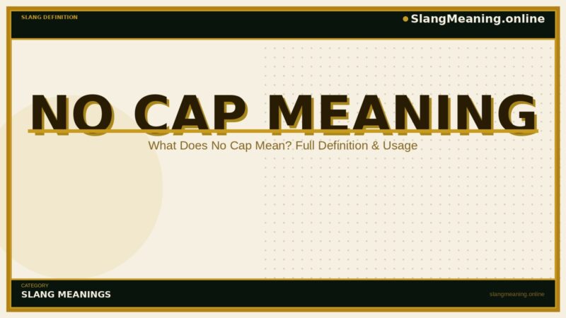 no-cap-meaning