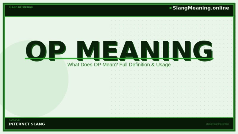 op-meaning