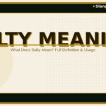 salty-meaning