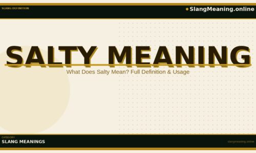 salty-meaning