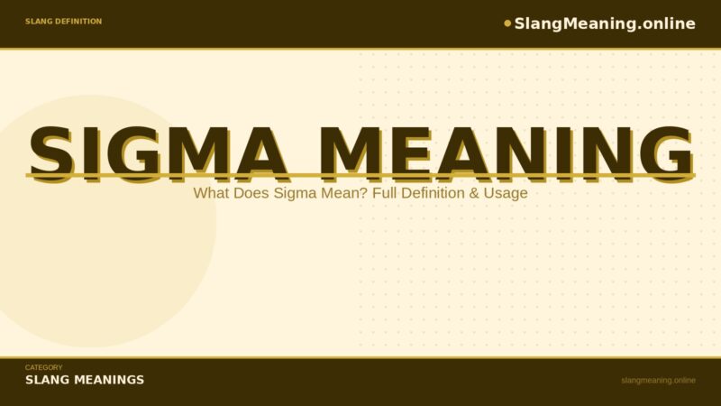 sigma-meaning