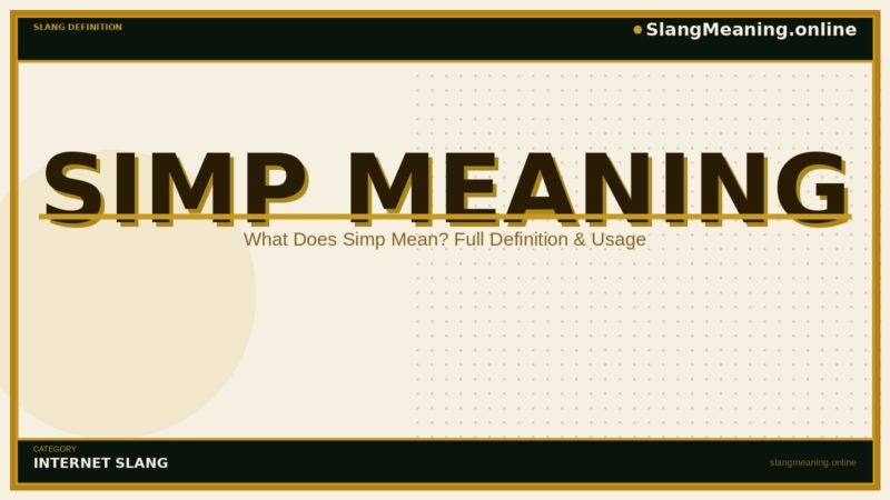 simp-meaning