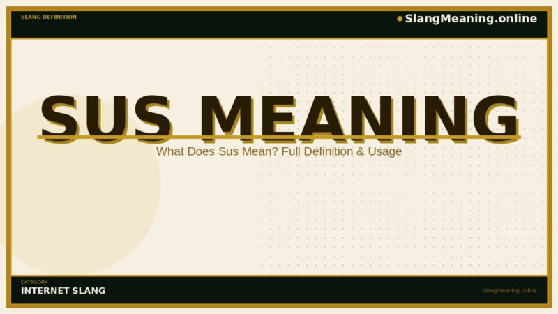 sus-meaning