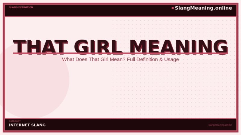 that-girl-meaning