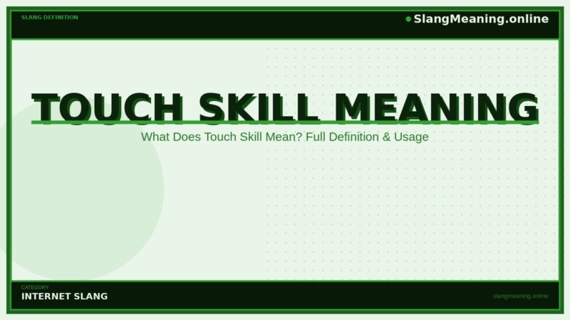 touch-skill-meaning