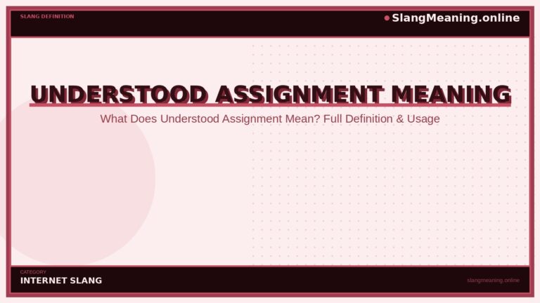 understood-assignment-meaning