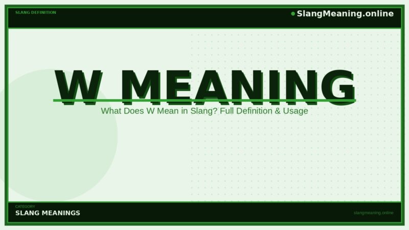 w-meaning
