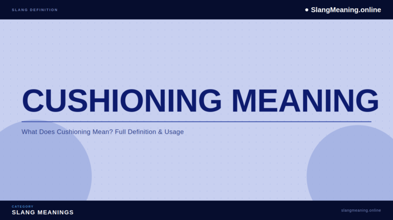 cushioning-meaning