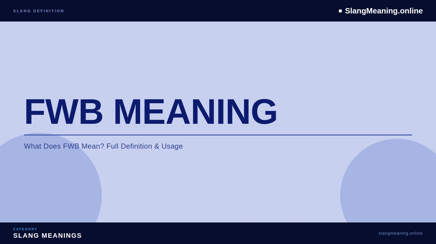 fwb-meaning