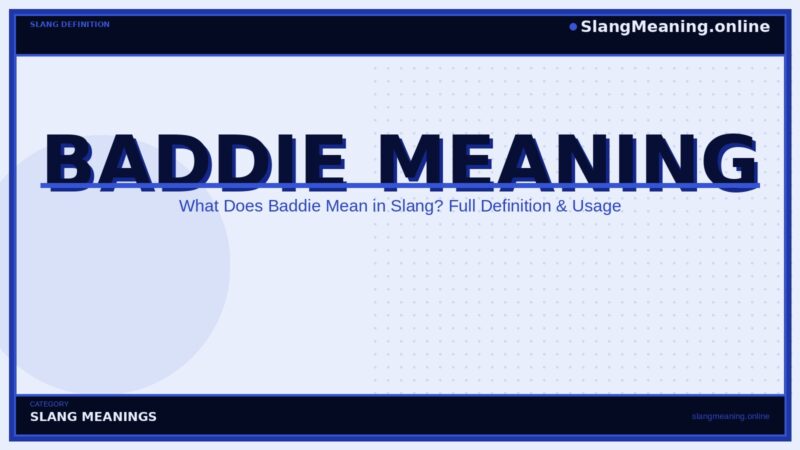 baddie-meaning