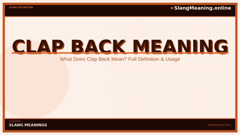 clap-back-meaning
