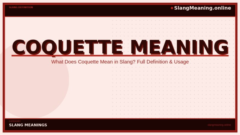 coquette-meaning
