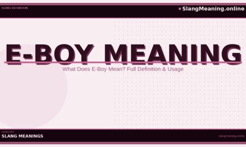 e-boy-meaning