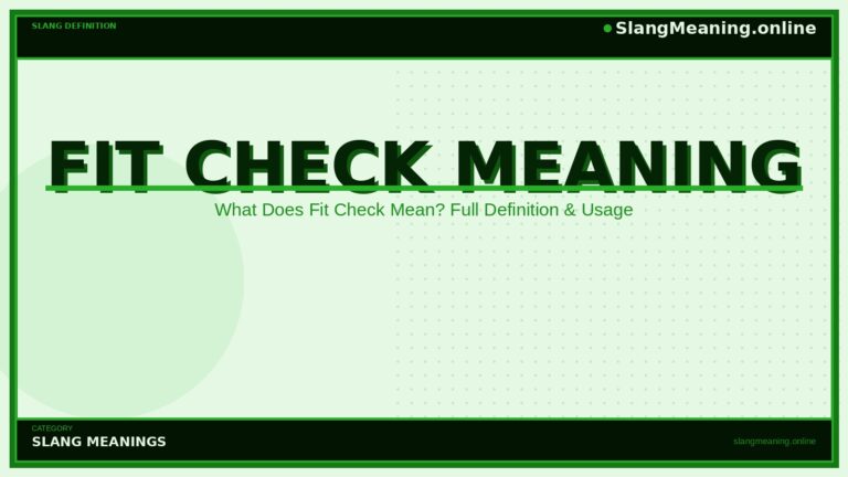 fit-check-meaning