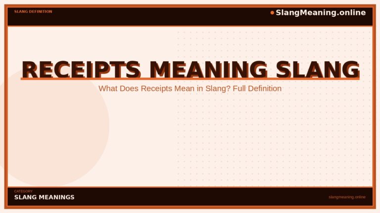 receipts-meaning-slang