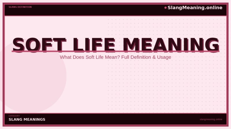 soft-life-meaning