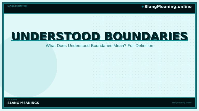 understood-boundaries
