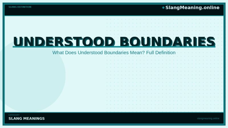 understood-boundaries