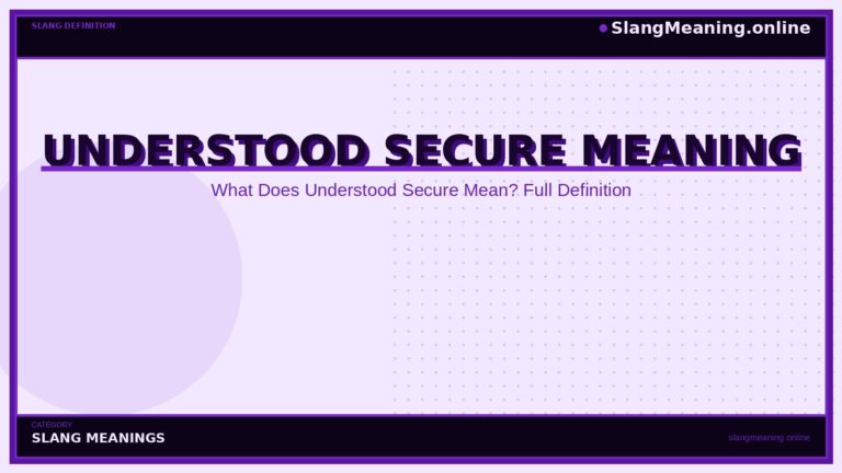 understood-secure-meaning