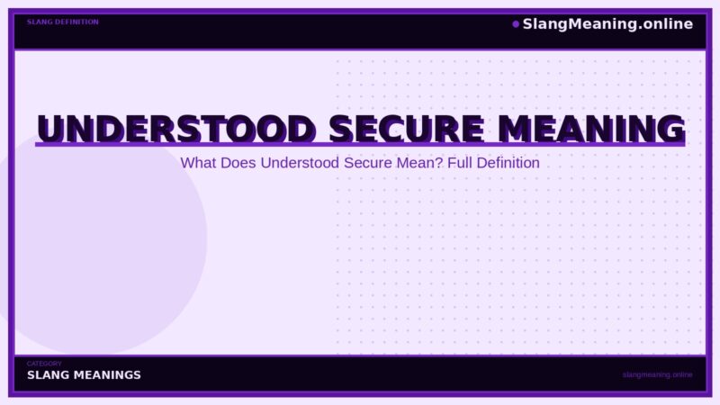 understood-secure-meaning