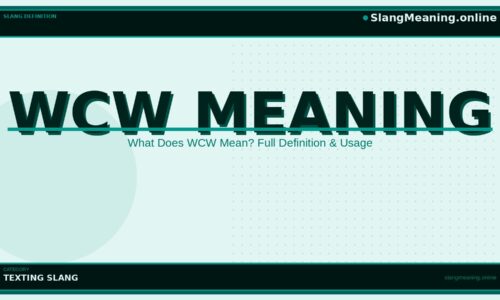 wcw-meaning