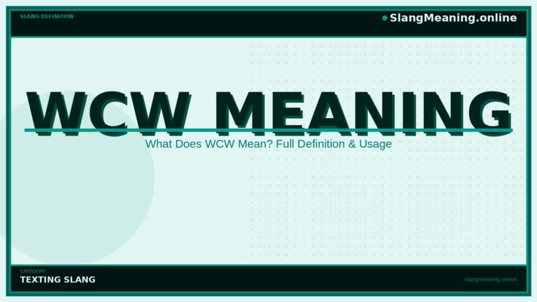 wcw-meaning