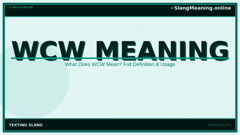 wcw-meaning