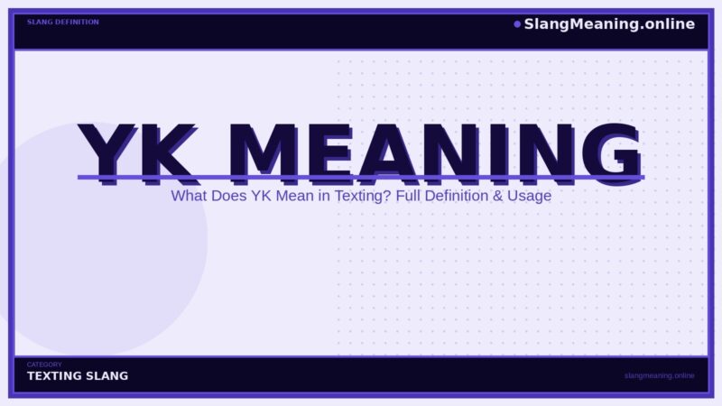 yk-meaning