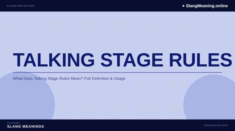 talking-stage-rules