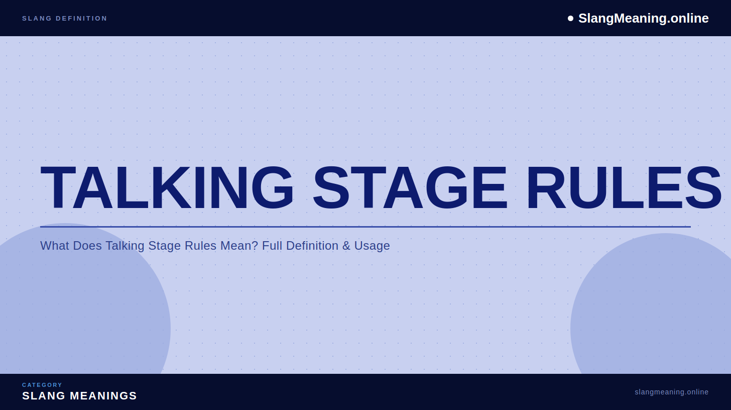 talking-stage-rules talking-stage-rules