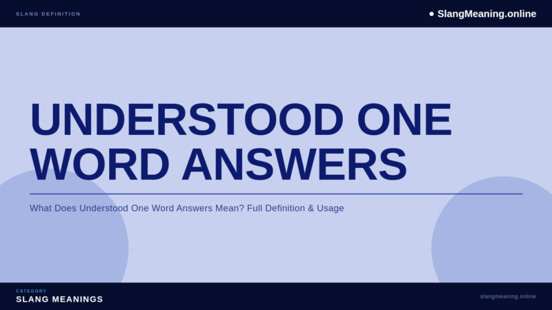 understood-one-word-answers