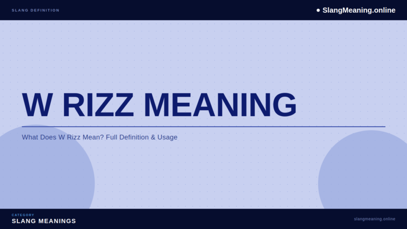 w rizz meaning